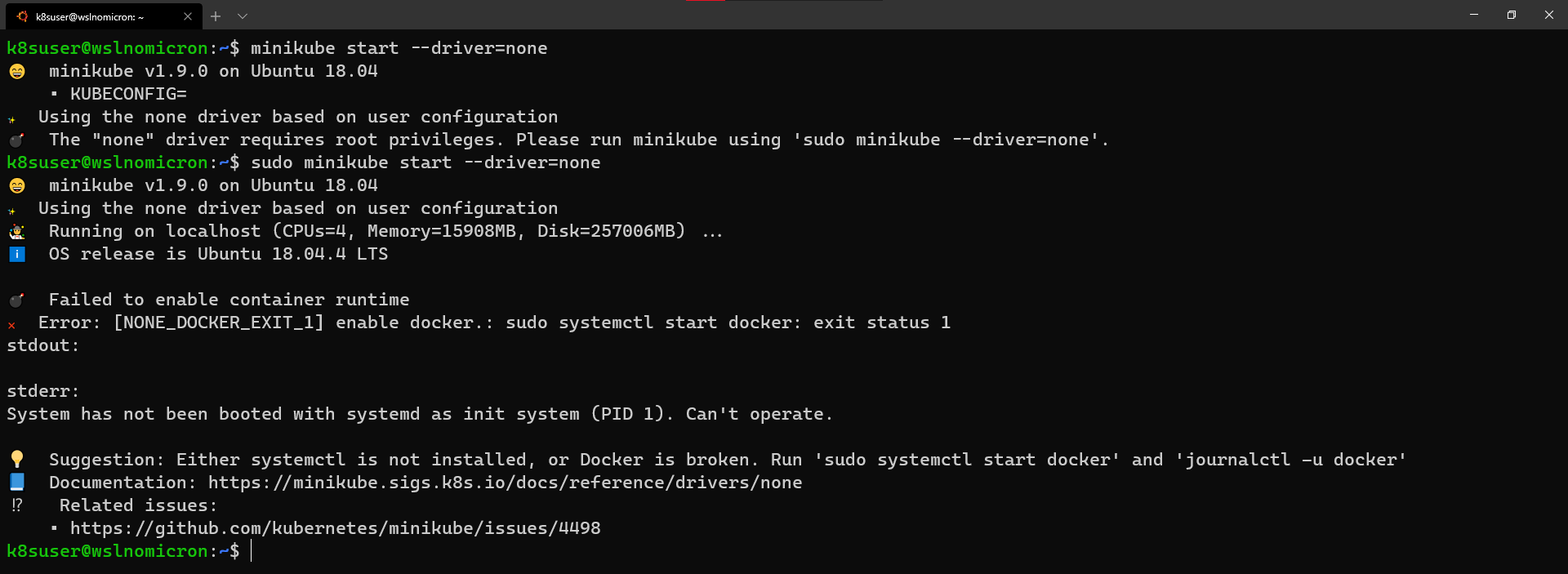 minikube-start-error-systemd